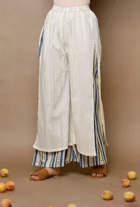 Double Layer Cotton Palazzos image 2