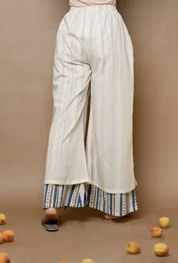 Double Layer Cotton Palazzos image 3