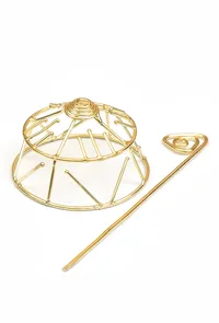 Golden Mandala Dome Brass Juda Pin image 3