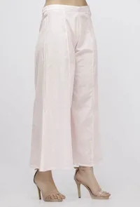 Light Pink Cotton Culottes image 2