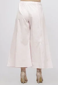 Light Pink Cotton Culottes image 3