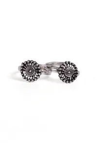 Keya German Silver Adjustable Toe Ring image 2