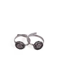Keya German Silver Adjustable Toe Ring image 3
