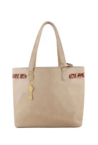 Beige Kalamkari Tote Bag image 2