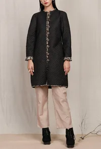 Solid Back  Plain Quilted Riversible Jacket image 3