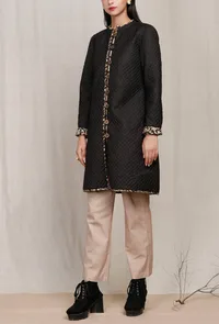 Solid Back  Plain Quilted Riversible Jacket image 4