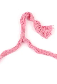 Pink Thread & German Silver Tribal Coin Choker Necklace image 4