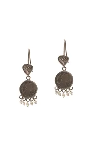 Regal Victoria Coin Earrings image 2