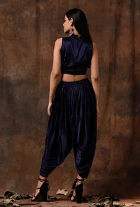 Blue Satin Blouse image 5