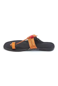 Ethnic Braided Strap Genuine Cruelty-Free Leather Kolhapuri Flats image 3