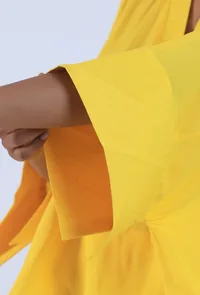 Yellow Color Vneck Top image 5