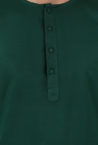 Set Of 2: Sacramento Green Cashmilon Woolen Kurta & Pajama image 5