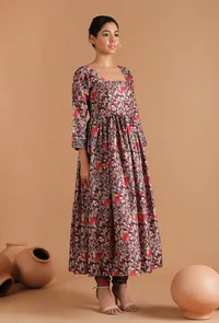 Binita Allover Kalamkari Kurta image 2