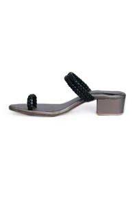 Ice Grey Knotted Cruelty Free Leather Sandals image 4