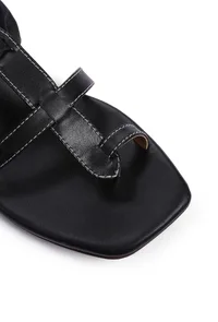 Dusky Black Tie Up Heels image 3