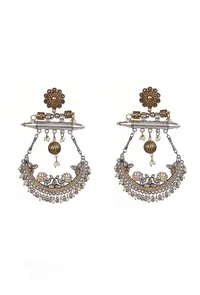 Royal Morni Chandbali Earrings image 2
