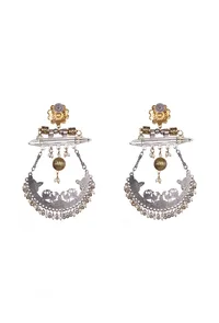Royal Morni Chandbali Earrings image 3