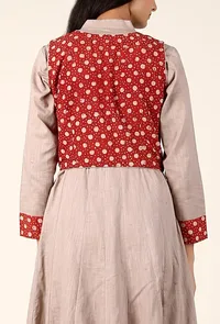Madder Dabu Button Down Cotton Waistcoat image 4