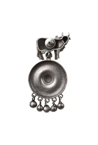 Nandi Textured Ghungroo Danglers image 5