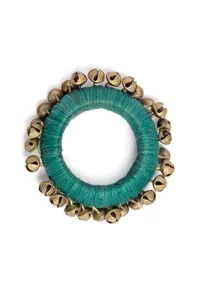 Teal Thread Wooden Bangles image 3