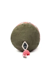 Sage Green Cotton Mirror Tassels Potli image 5