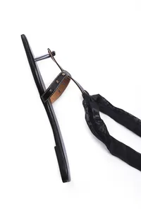 Onyx Black Braided Tie Up Flats image 5