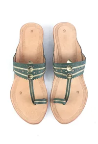 Traditional Handmade Genuine Cruelty-Free Leather Kolhapuri Chappal image 2