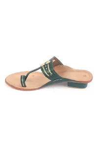 Traditional Handmade Genuine Cruelty-Free Leather Kolhapuri Chappal image 3
