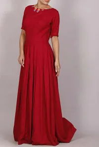 Vintage Deep Red Dress image 1