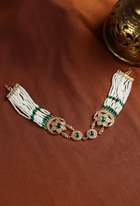 Rajwadi Moti-Emerald Matha Patti image 1