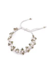 Set of 2: White Ghungroo Tribal Anklet image 2