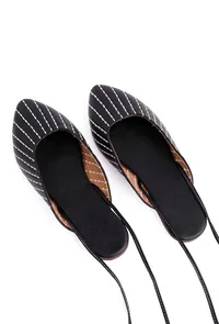 Salena Black Cruelty Free Leather Mules image 2
