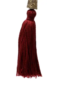 Maroon Tassels Tribal Earrings image 4