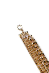 Nura Twisted Three Layered Chain Necklace image 3