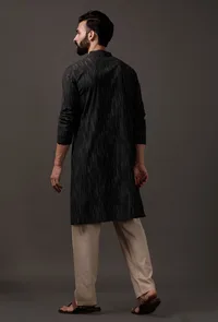 Black Kurta image 3