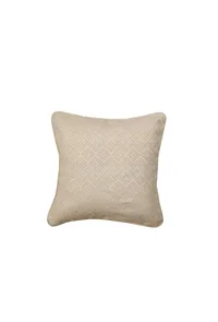 Geometric Cream Cotton Jacquard Cushion Covers - 2 image 2