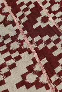 Scarlet Red Handloom Throw image 2