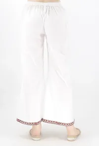 Olive Chevron Handblocked Cotton Palazzo image 4