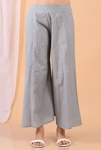Cadet Grey Palazzo Pants image 1
