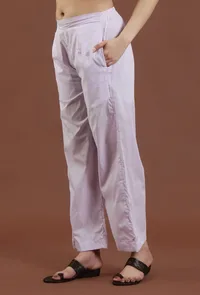 Solid Cotton Straight Pant image 2