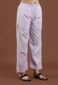 Solid Cotton Straight Pant image 3