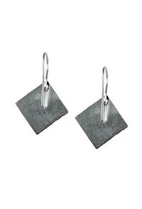 Champagne Square Drops Earrings image 3