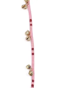 Set of 2: Rose Pink Ghungroo Tribal Anklet image 4