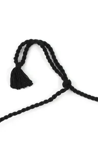 Red Thread & German Silver Tribal Coin Choker & Earrings Set image 6