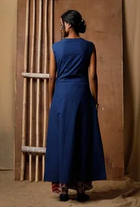 Long Blue Cotton Kurta image 4