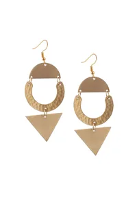 Jacqueline Brass Earrings image 3