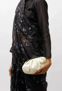 Solid White Clutch Bag image 2