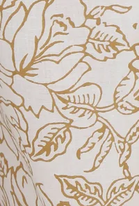 Set of 2: Tuscan Orange Handblock Slip Kurta with Flared Pants image 6