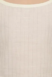 Set of 3: Classic White Cotton Blouse with Skirt and Dupatta image 5