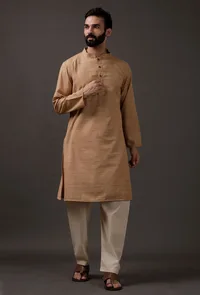 Golden brown Kurta image 2